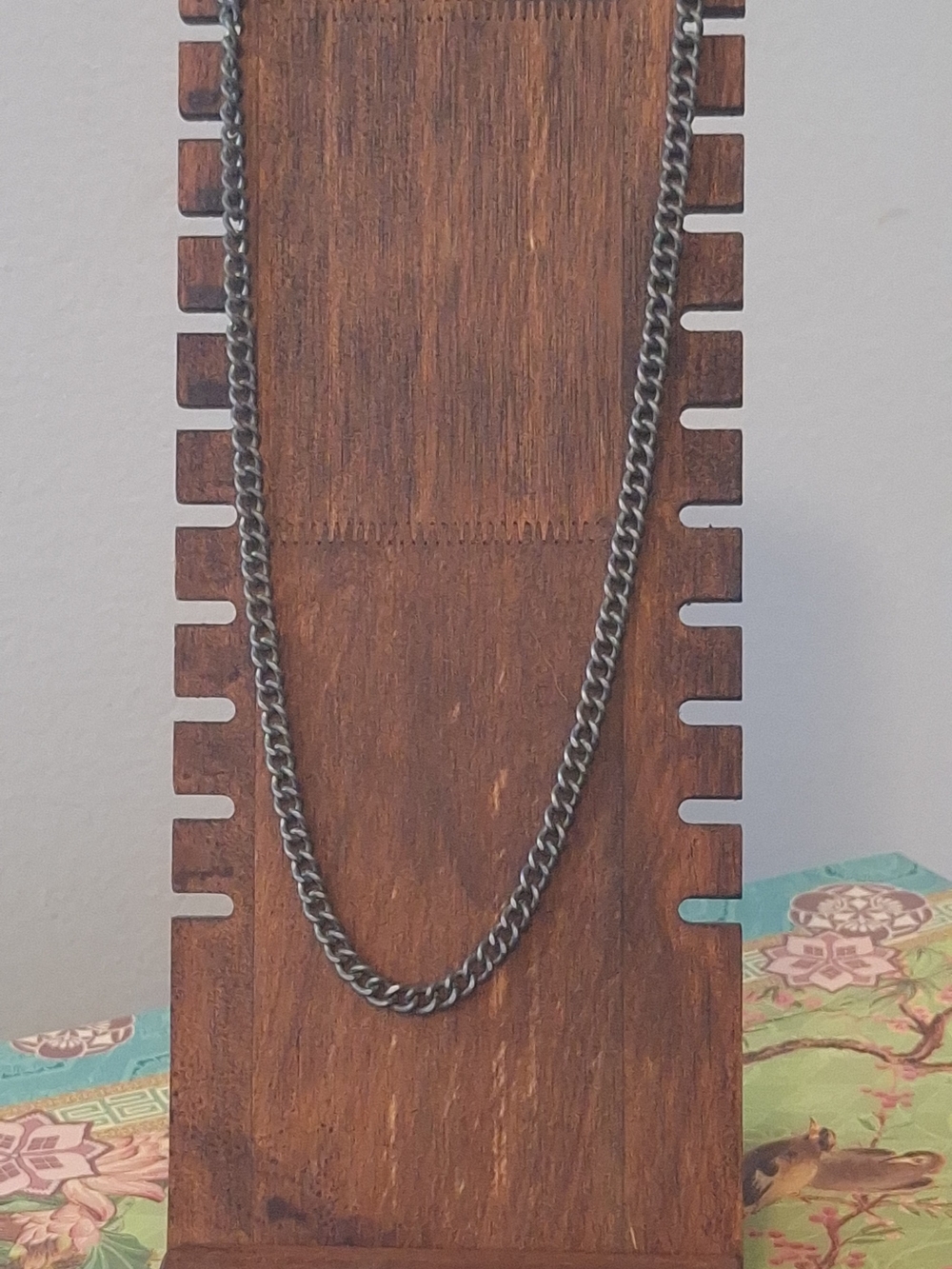Vintage 24" Guess Men's Gunmetal Chain Necklace